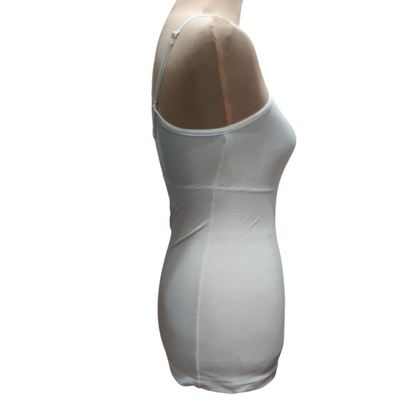 Maidenform M White Shaping Cami W83266 Firm Tummy Control Adjustable Smooth Tank - Picture 5 of 7